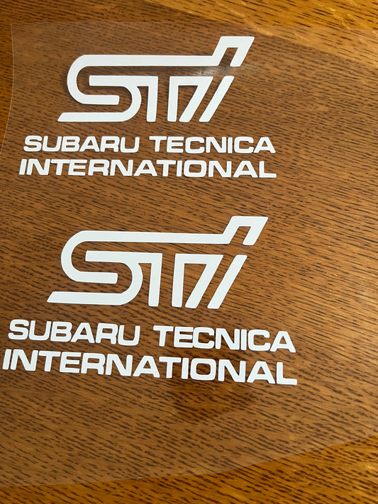 Subaru STI Fog Light Cover Decals